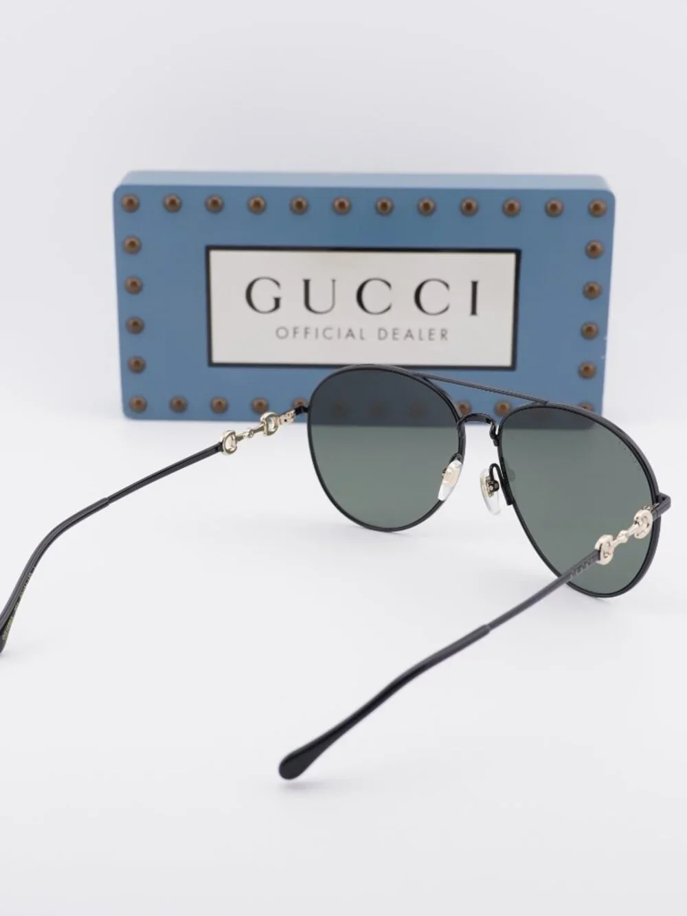 Gucci GG1698S 001 Aviator Sunglasses - Black\ Black